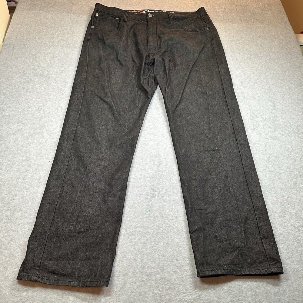 Akademiks Jeans Mens 40/32 Fits 38/32 Black Wash‎ Y2K Wide Leg Hip Hop Skate